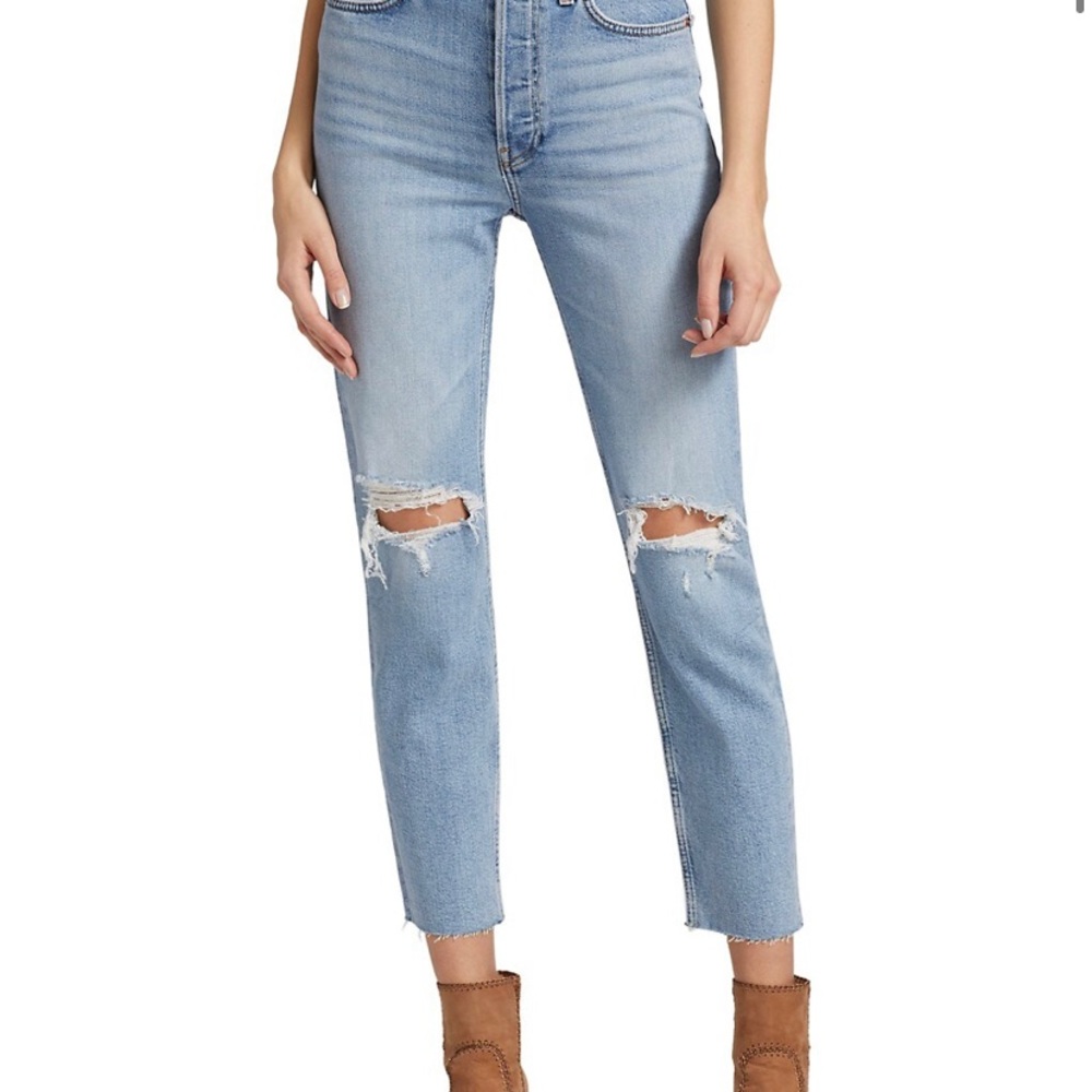 Re/Done High Rise 90's Ankle Jeans NWT Size 27